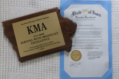 KMA-Pioneer-Radio-Station-Award