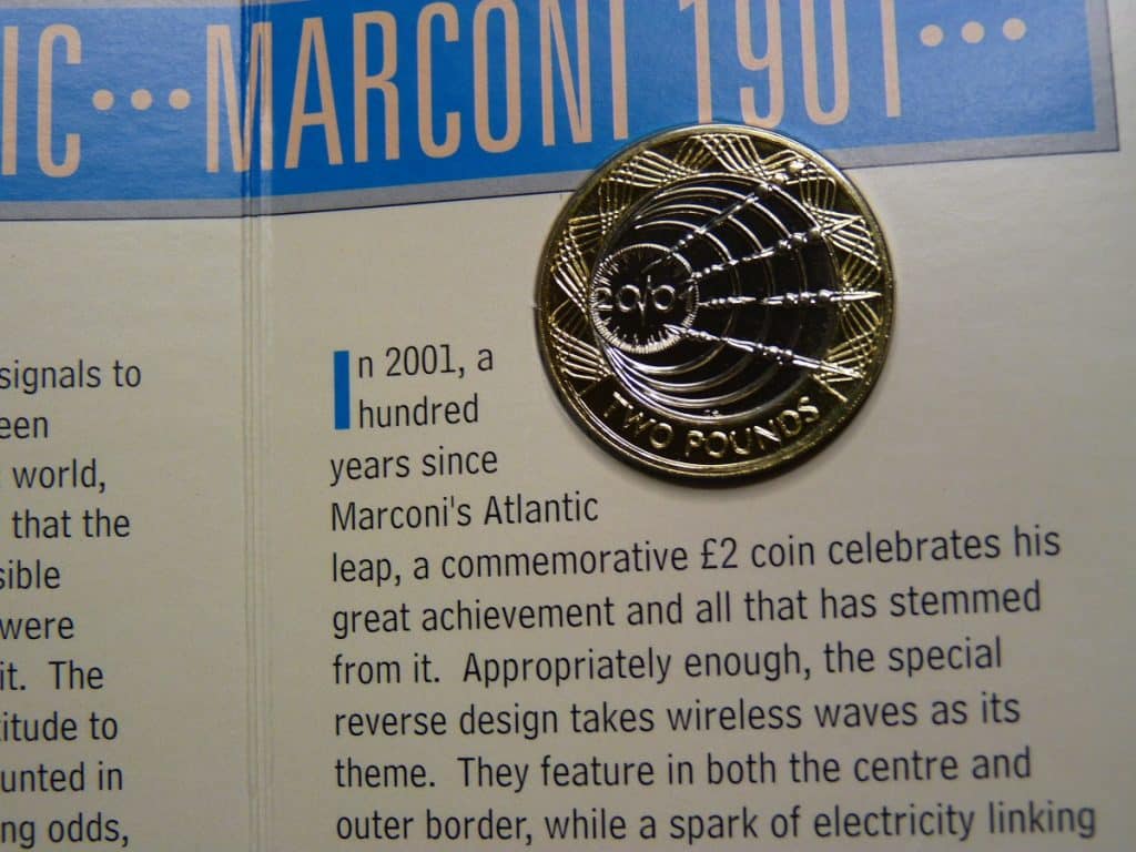 Marconi Centenial coin view