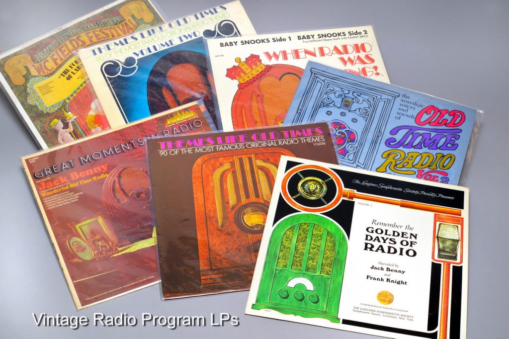 Vintage radio programs on LP's