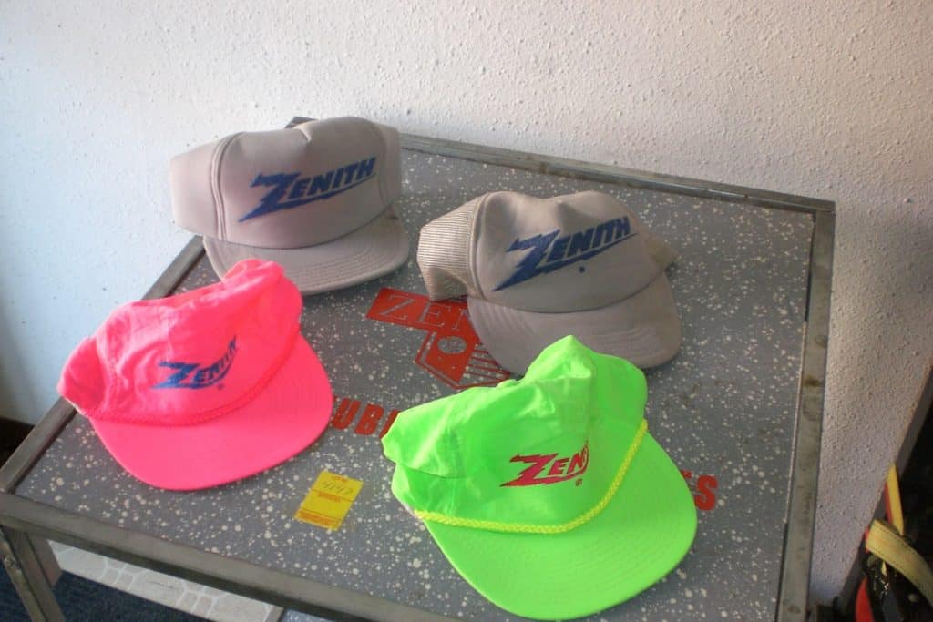 Sampling of Zenith baseball style hats