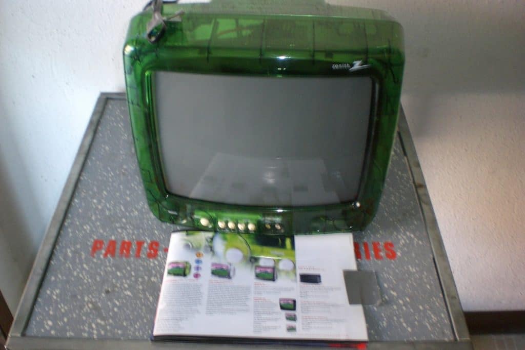 Zenith green translucent colorburst kids TV