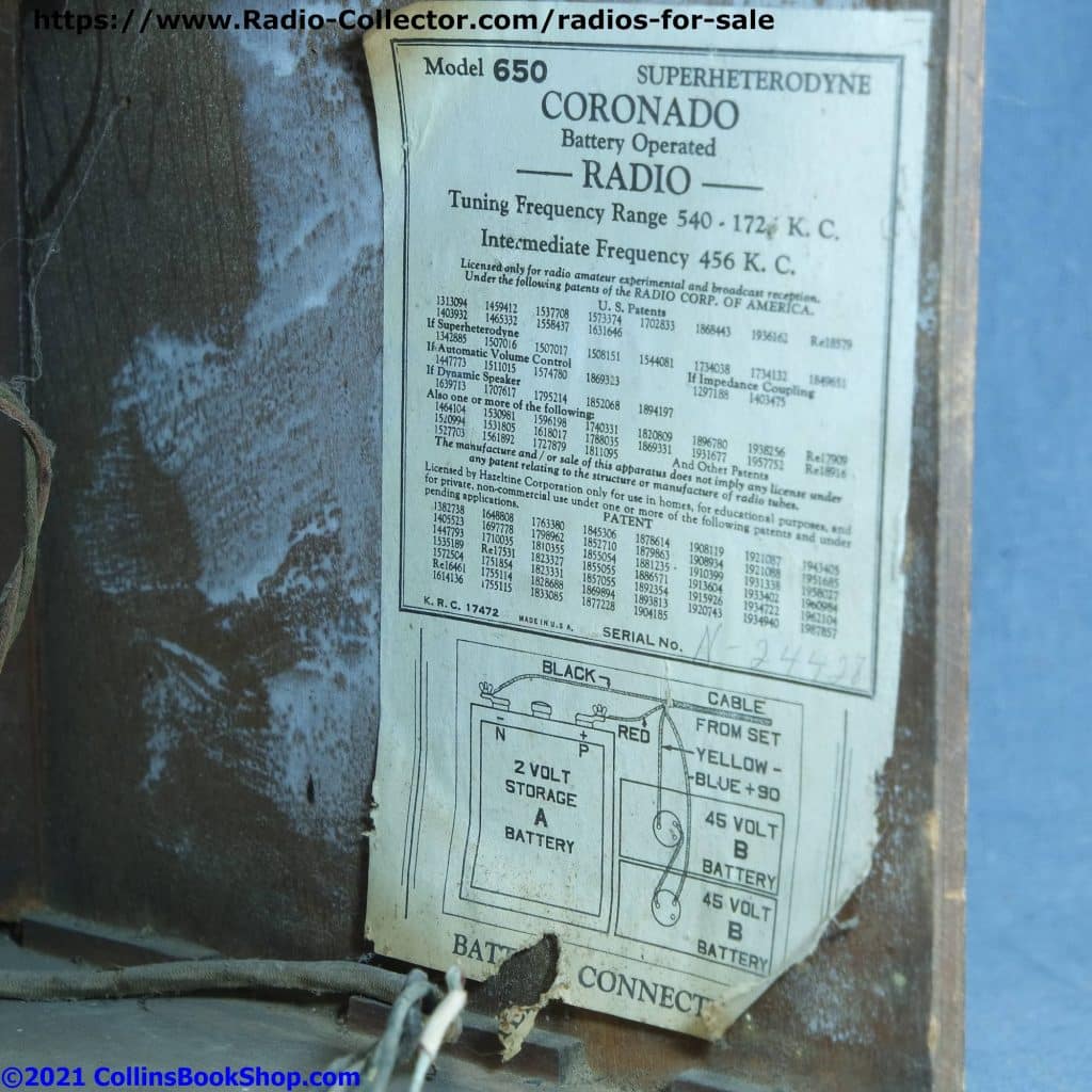 Coronado-650-battery-table-radio-diagram