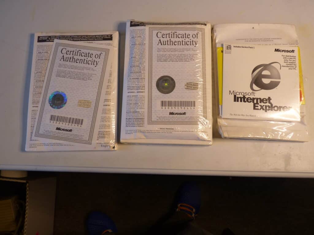 MS-DOS-6.2-Windows-3.1-Windows-95-factory-sealed-certifications