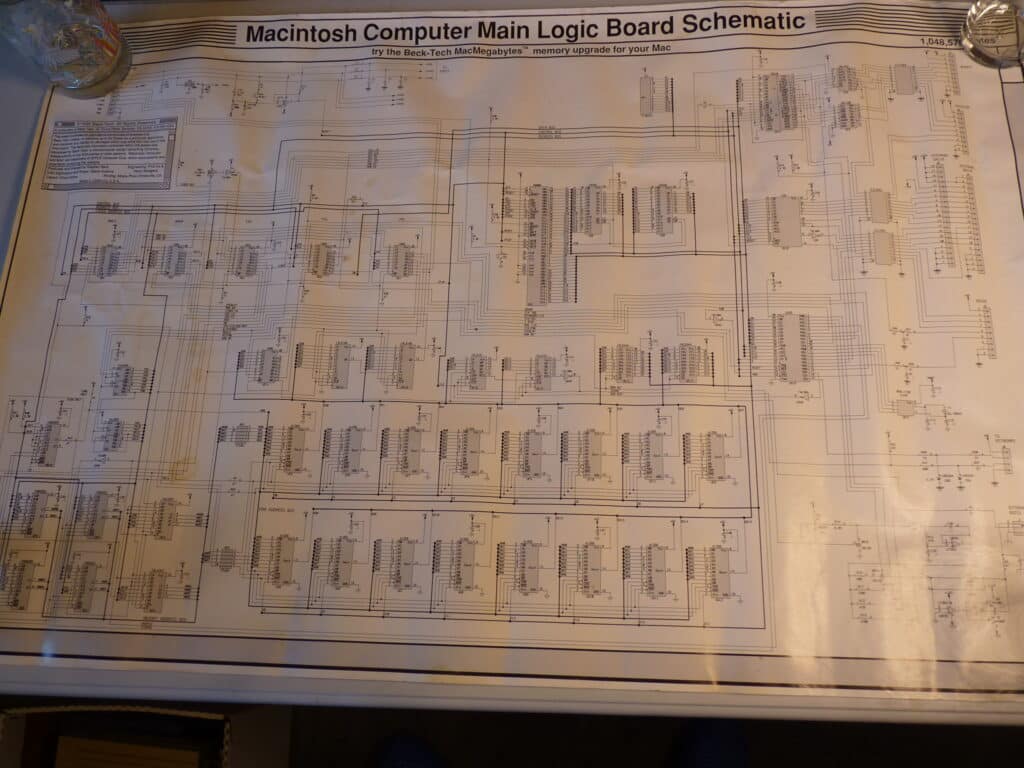 Original-MAC-logic-board-schematic-poster